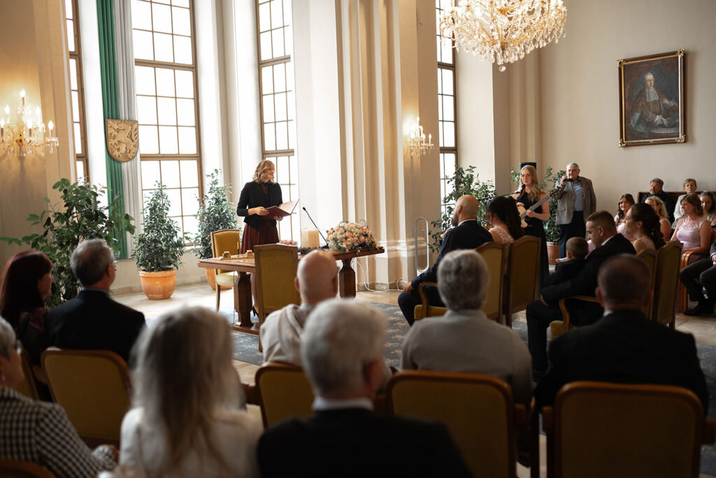 Standesamt Schloß Lamberg während einer Trauung
